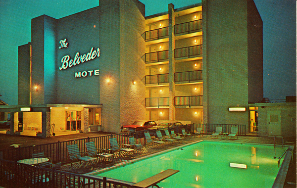 Belvedere Resort Motel retro postcard